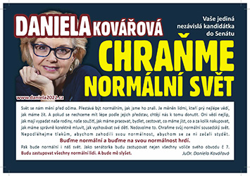 Plakát - Inzerát jediné nezávislé kandidátky